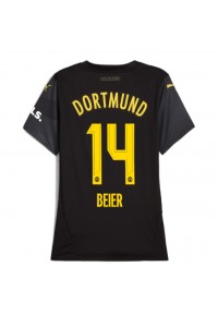 Fotbalové Dres Borussia Dortmund Maximilian Beier #14 Dámské Venkovní Oblečení 2024-25 Krátký Rukáv